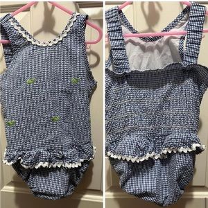 Funtasia Too girls seersucker swimsuit